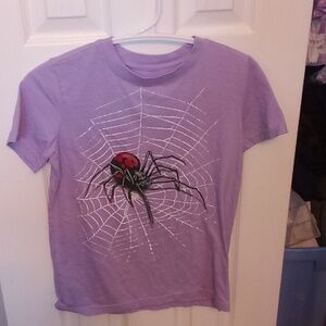 Boy's Purple Spider Shirt size M